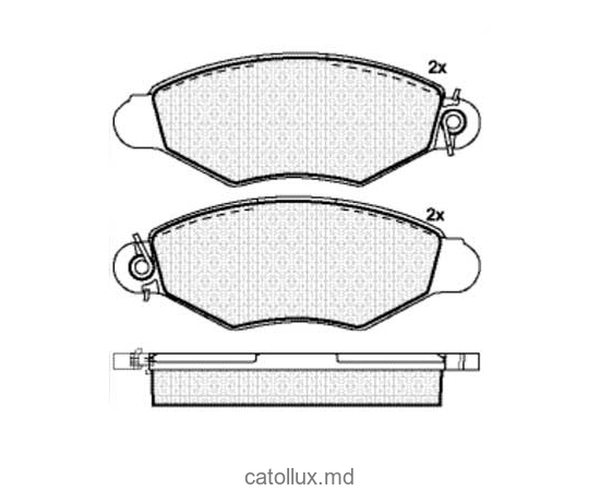 Placute frana DBS2309 SP312 T1634 Renault Kangoo fata 