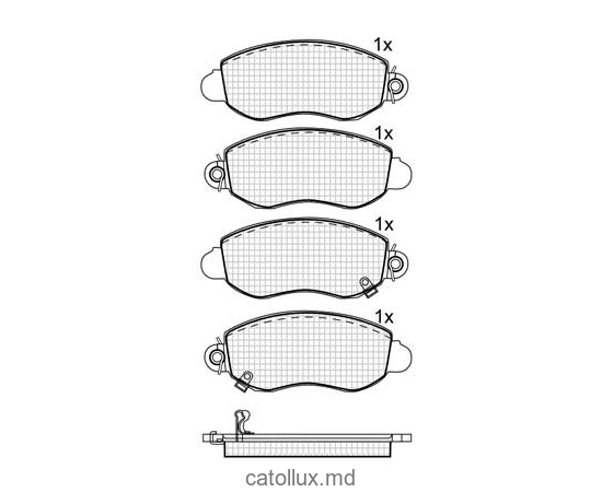 Placute frana DBS2362 SP281 T9098 Ford Transit 00- fata tractiune spate 