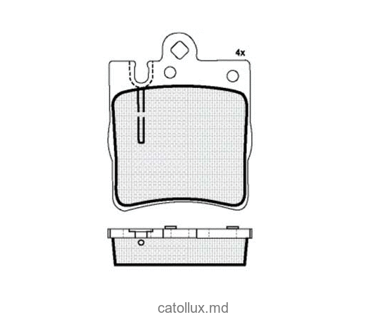 Placute frana DBS2341 SP466 T1152 Mercedes C-class W 203, E-class W-210 spate 