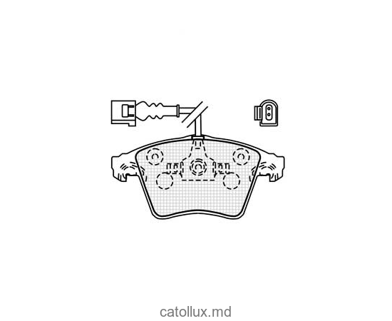 Placute frana DBS2470 SP311 T145 VW Multivan Transporter T5 fata +senzor 
