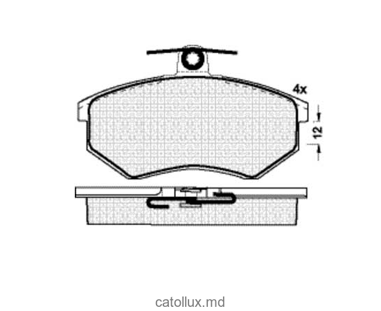 Placute frana DBS2079 (SP110) (SP176) (T5051)   VW Caddy,Golf III,Passat III fata 
