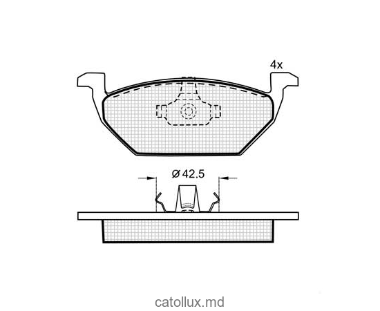 Тормозные колодки  DBS2091 SP136 T1163 Skoda Octavia VW Bora Golf IV пер. +дачик 