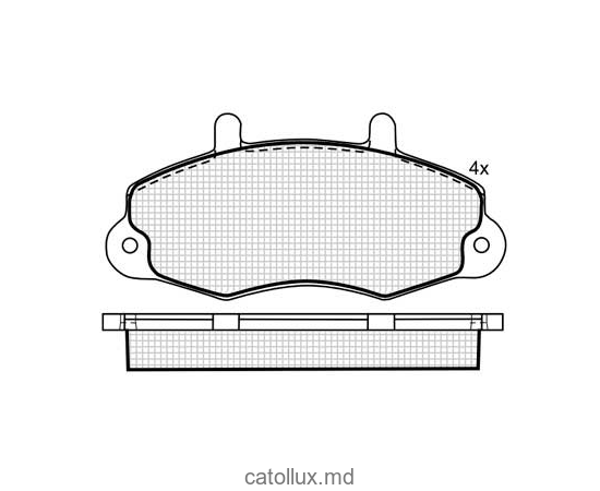 Placute frana DBS2010 SP173 T0389 Ford Transit 91-00 14 fata 