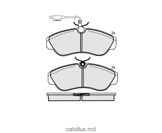 Placute frana DBS2015 SP183 T5079 