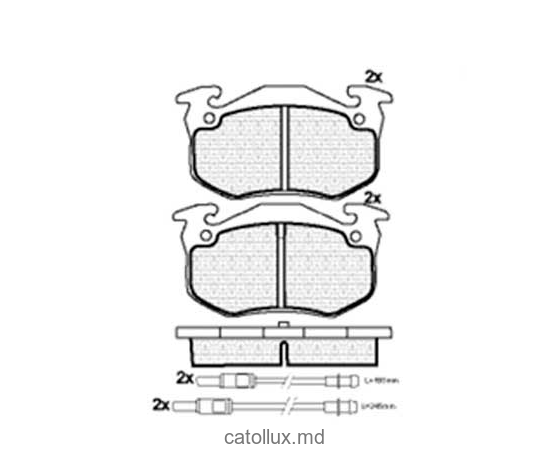 Placute frana DBS2034 SP190 SP385 T6028 