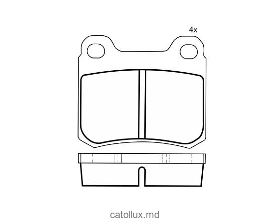 Тормозные колодки DBS2045 SP200 T1010 Mercedes W124 201 202 задн. 