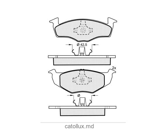 Placute frana DBS2274 SP227 T1094 Seat Toledo Ibiza VW Golf III Vento fata 