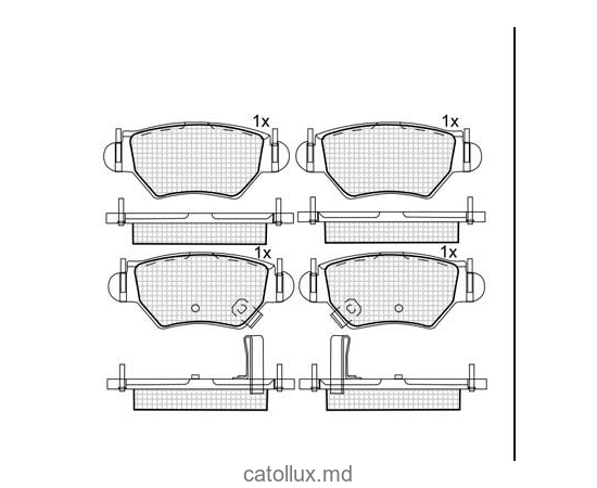 Placute frana DBS2100 SP242 T9066 Opel Astra G, Zafira A spate 