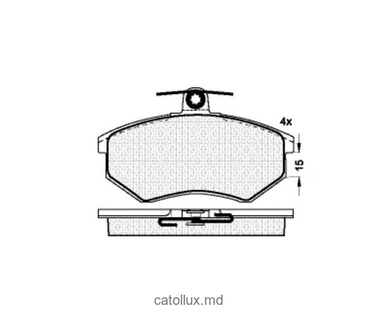 Placute frana DBS2193 SP199 T5050 DBS2199 T2307 SP137 