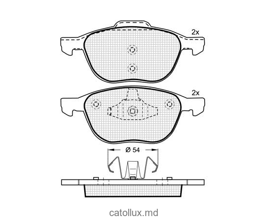 Placute frana DBS2115 SP358 T1436 Ford Focus II Mazda 3 , 5 Volvo S40 V50 fata 