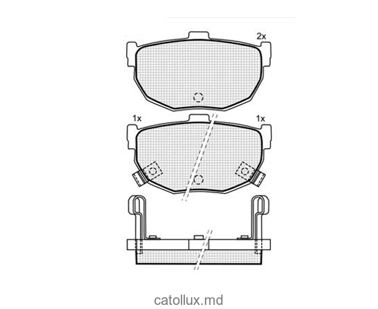 Тормозные колодки DBS3180 (SP386) (T0391)   Hyundai Coupe, Elantra, Kia Cerato, Nissan Maxima зад. 