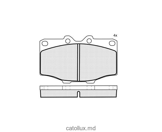 Placute frana DBS3002 SP205 T0882 