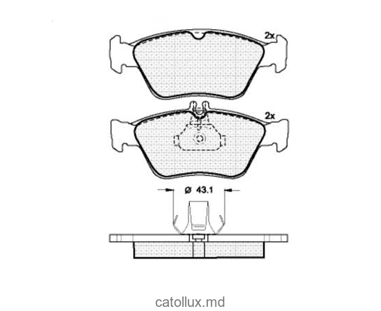 Placute frana DBS2085 SP226 T1091 Mercedes C-Classe W202 E-Classe W210 fata +senzor 