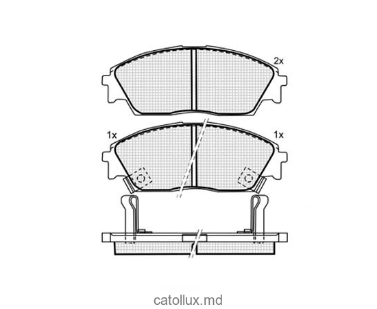 Placute frana DBS3027 SP238 T0012 