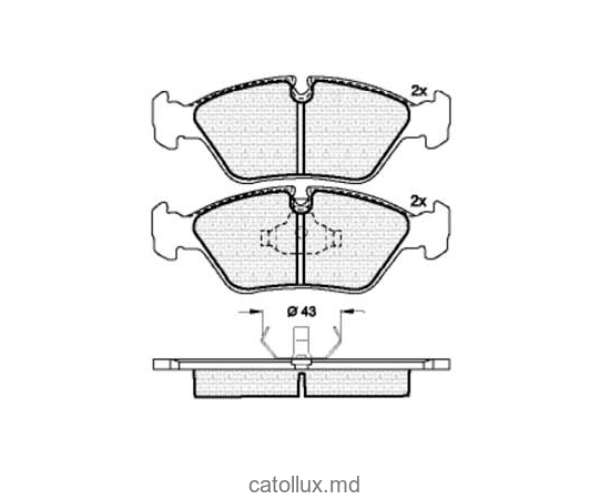 Placute frana DBS2038 SP158 T0413 