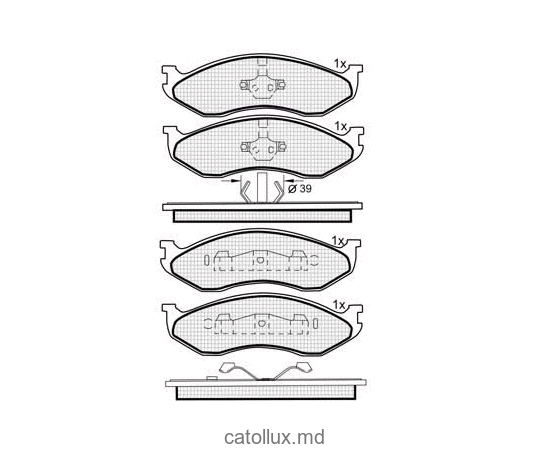 Placute frana DBS4001 SP181 T1132 