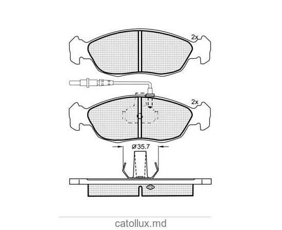 Placute frana DBS2072 SP214 T1075 