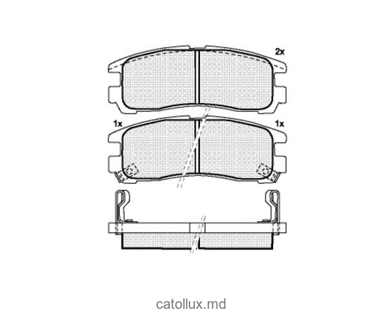Placute frana DBS3149 SP651 T3031 Mitsubishi Eclipse Galant Space Runner Space Wagon spate 
