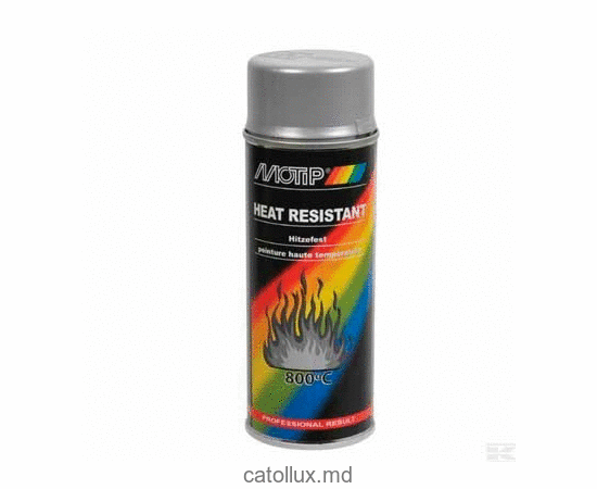 Vopsea termorezistenta MOTIP 04032 800°C aluminiu 400 ml 