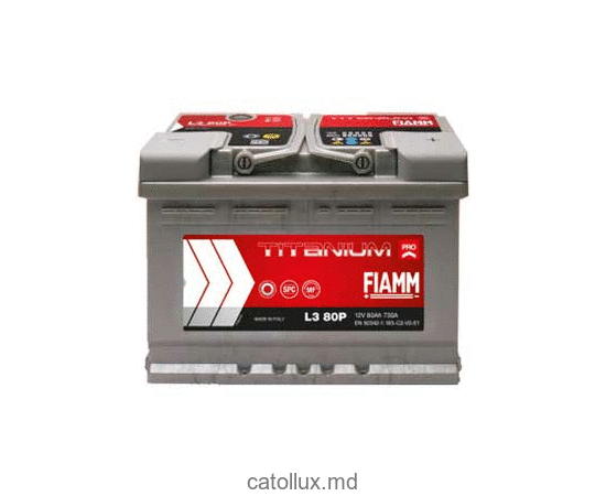 Аккумулятор автомобильный Fiamm  Titanium Plus L3 80Ah P+ 