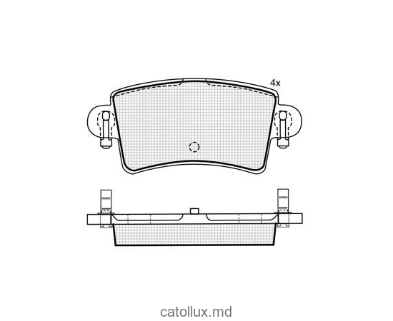 Placute frana DBS2409 SP496 T1246 Nissan Interstar Opel Movano Renault Master spate 