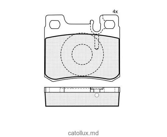 Placute frana DBS2241 T1067 Mercedes 190 W201 C-Classe W202 E-Classe W124 spate 
