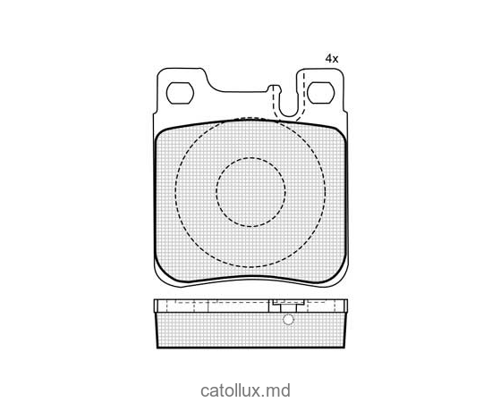 Placute frana DBS2076 SP255 T1050 Mercedes C W202 203 E W210 S W140 220 spate 
