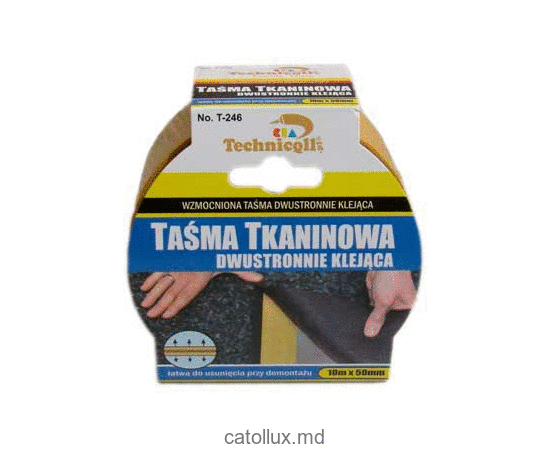 Banda adeziva pe doua fete Technicqll T-246 10m x 50mm 