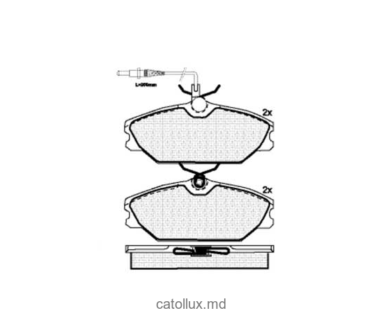 Placute frana DBS2071 SP215 T9033 Renault Laguna Megane Safrane fata 