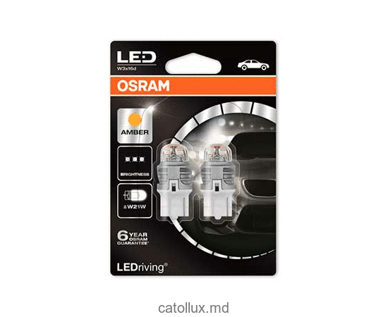 Bec LED Osram LEDriving Premium Amber W21W 12V 7905YE-02B 