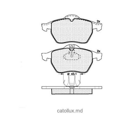 Placute frana DBS2279 SP303 T1085 