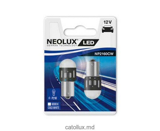 Becuri led Neolux P21W LED 6000K 2 buc 