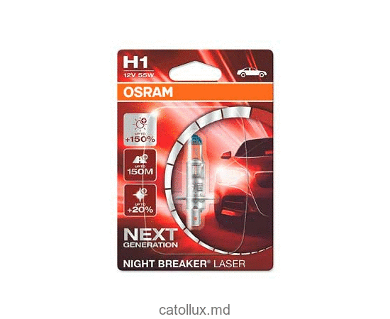 Bec auto Osram 64150 NL-01B +150%  H1 12V 55W 
