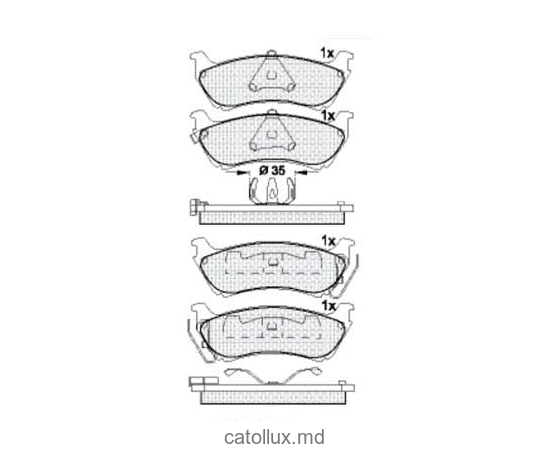 Placute frana DBS2097 SP245 T1172 