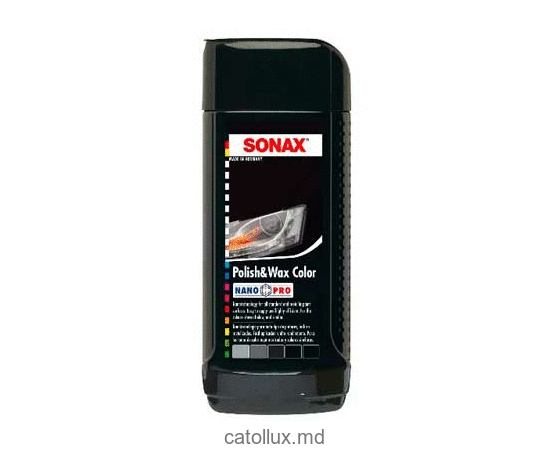  Sonax Polish & Wax Black (negru) 250 ml                             