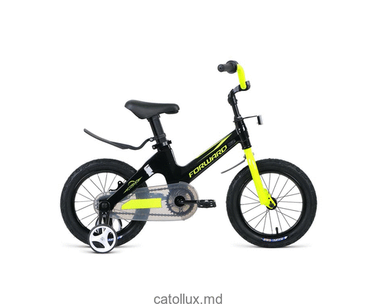 Bicicletă pentru copii FORWARD COSMO 14 (14 "1 viteză) 2020-2021, negru / verde 