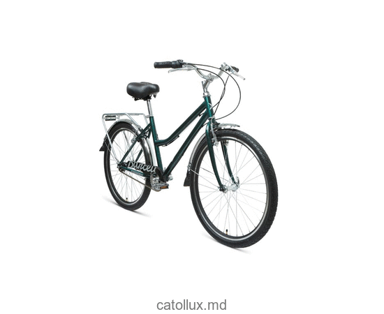 Bicicletă urbană FORWARD BARCELONA 26 3.0 (26 "3 viteze. Înălțime 17") 2020-2021, verde / argintiu 