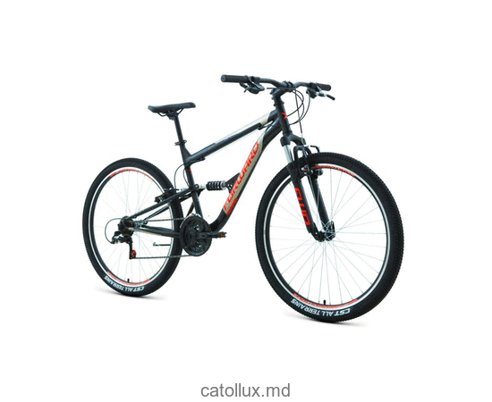 Bicicleta de munte FORWARD RAPTOR 27.5 1.0 (27.5 "18 sk. Înălțimea 16") 2020-2021, negru / roșu 