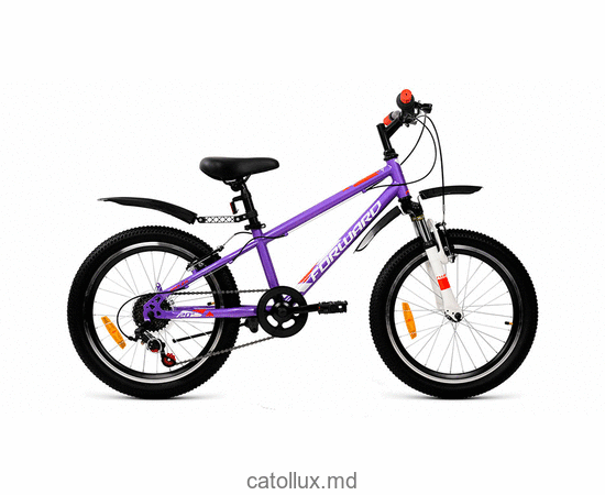 Велосипед подростковый FORWARD UNIT 20 2.2 (20" 6 ск. Рост 10.5") 2020-2021, фиолетовый/белый  Велосипед подростковый FORWARD UNIT 20 2.2 (20" 6 ск. Рост 10.5") 2020-2021, фиолетовый/белый