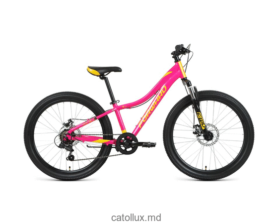 Городской велосипед FORWARD JADE 24 2.0 disc (24" 7 ск. Рост 12") 2020-2021, розовый/золотой  Городской велосипед FORWARD JADE 24 2.0 disc (24" 7 ск. Рост 12") 2020-2021, розовый/золотой