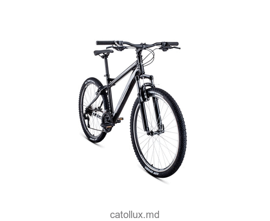 Горный велосипед FORWARD FLASH 26 1.2 (26" 21 ск. Рост 19") 2020-2021, черный/серый 