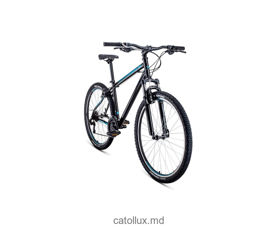 Горный велосипед FORWARD SPORTING 27,5 1.2 (27,5" 21 ск. Рост 17") 2020-2021, черный/бирюзовый 