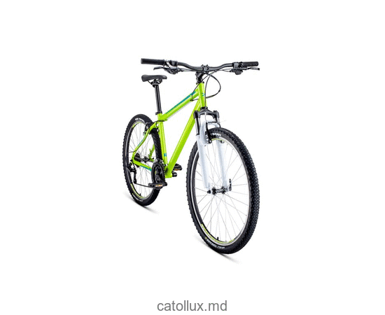 Горный велосипед FORWARD SPORTING 27,5 1.2 (27,5" 21 ск. Рост 17") 2020-2021, зеленый/бирюзовый 
