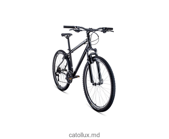 Горный велосипед FORWARD SPORTING 27,5 1.2 (27,5" 21 ск. Рост 19") 2020-2021, черный/серебристый 