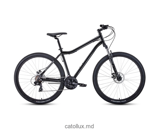 Bicicleta de munte FORWARD SPORTING 29 2.2 disc (29 "8 viteze. Înălțime 21") 2020-2021, negru / gri închis  Bicicleta de munte FORWARD SPORTING 29 2.2 disc (29 "8 viteze. Înălțime 21") 2020-2021, negru / gri închis