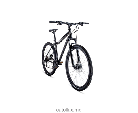 Bicicleta de munte FORWARD SPORTING 29 2.2 disc (29 "8 viteze. Înălțime 21") 2020-2021, negru / gri închis  Bicicleta de munte FORWARD SPORTING 29 2.2 disc (29 "8 viteze. Înălțime 21") 2020-2021, negru / gri închis