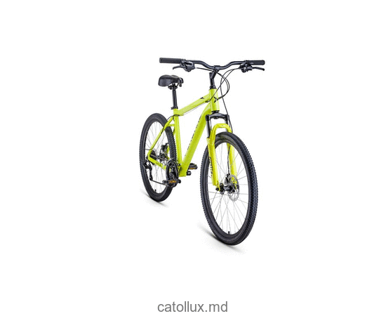 Горный велосипед FORWARD HARDI 26 2.0 disc (26" 21 ск. Рост 17") 2020-2021, ярко-желтый/черный 