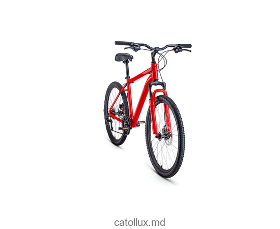 Горный велосипед FORWARD HARDI 26 2.0 disc (26" 21 ск. Рост 17") 2020-2021, красный 