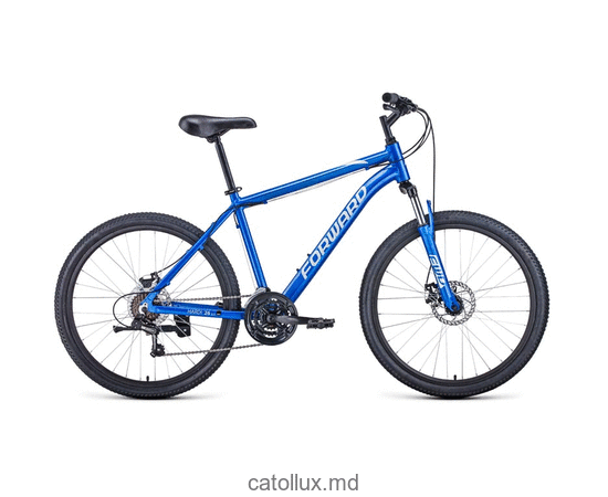 Bicicleta de munte FORWARD HARDI 26 2.0 disc (26 "21 sk. Înălțimea 17") 2020-2021, albastru / bej 