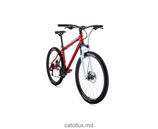 Горный велосипед FORWARD SPORTING 27,5 3.0 disc (27,5" 21 ск. Рост 17") 2020-2021, темно-красный/серый 
